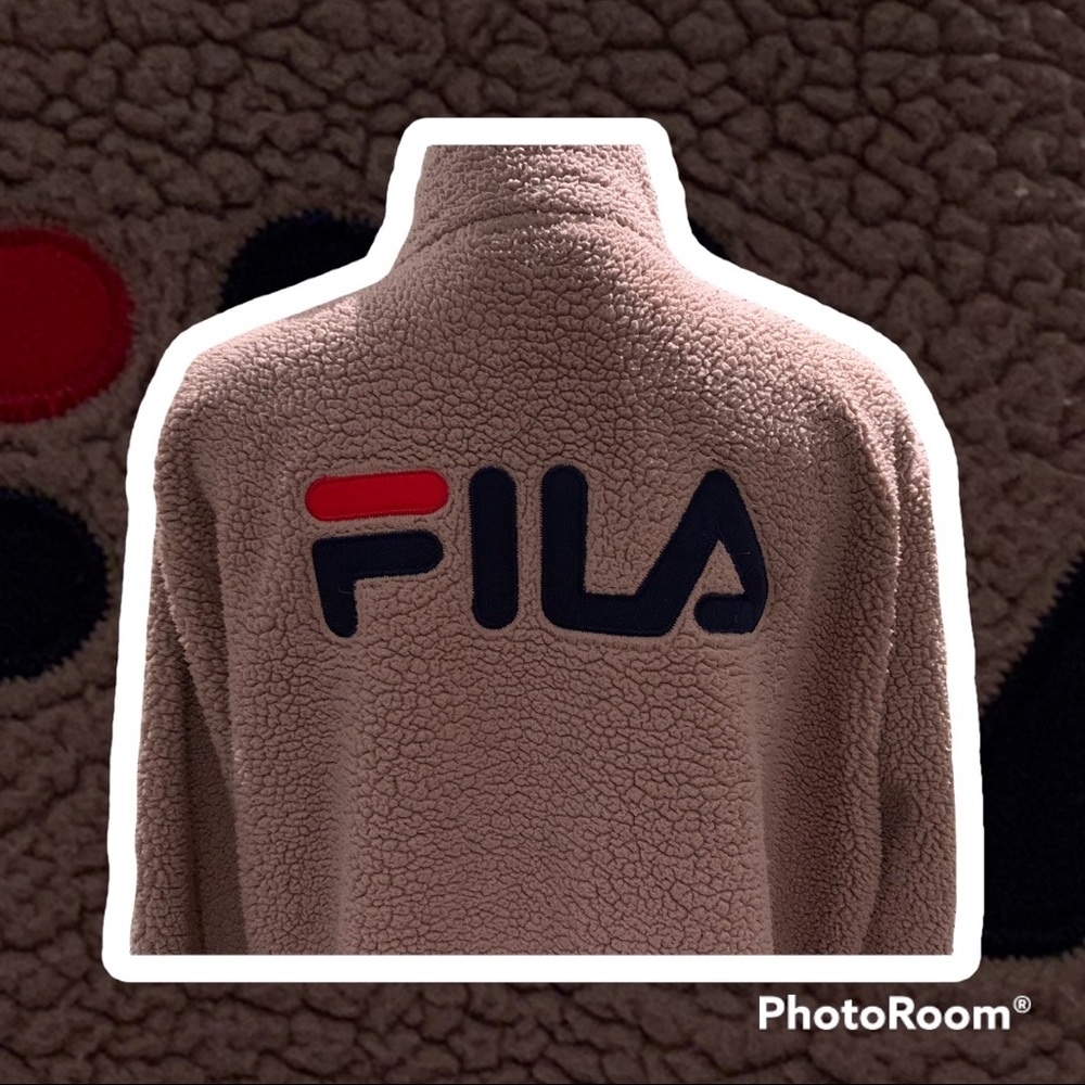 Fila Mauve Pink Sherpa Jacket